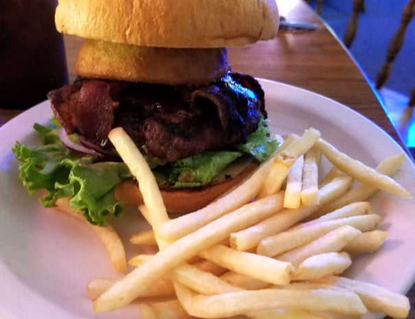 Roosevelt Lake Resort Restaurant Burger and Fries