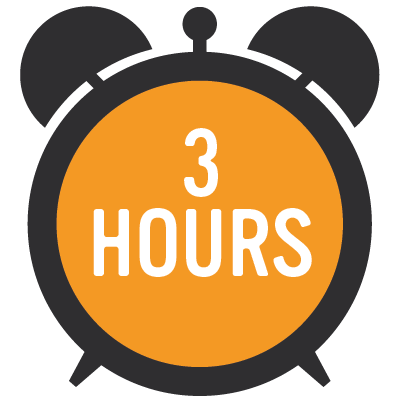 3 hours happy hour